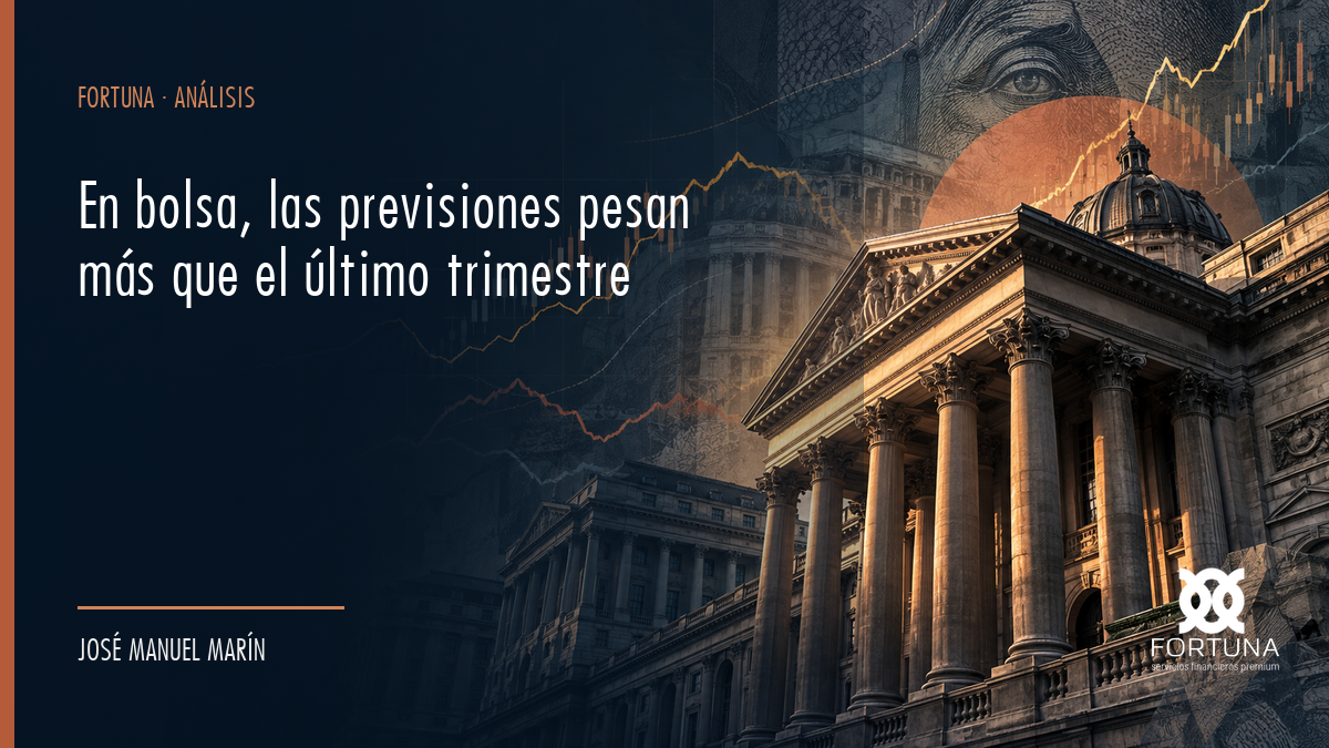 En bolsa, las previsiones pesan más que el último trimestre